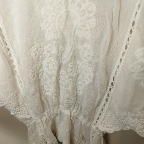 Solitaire Floral Embroidered Top Dolman Sleeves - Picture 7 of 9